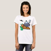 Alien Crash Landing Retro.w T-Shirt (Vorne ganz)