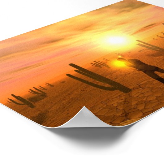 Alien Crash Poster (Ecke)