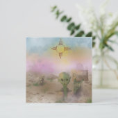 Alien Crash Raumschiff Roswell New Mexico Einladung (Stehend Vorderseite)