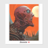 Alien Creature Sci-fi Horror Art Aufkleber (Blatt)