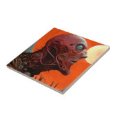 Alien Creature Sci-fi Horror Art Fliese (Seite)