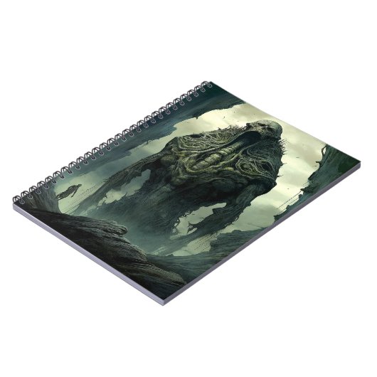 Alien Creature Sci-fi Horror Art Notizblock (Linke Seite)