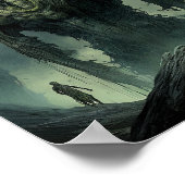 Alien Creature Sci-fi Horror Art Poster (Ecke)