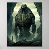 Alien Creature Sci-fi Horror Art Poster (Vorne)