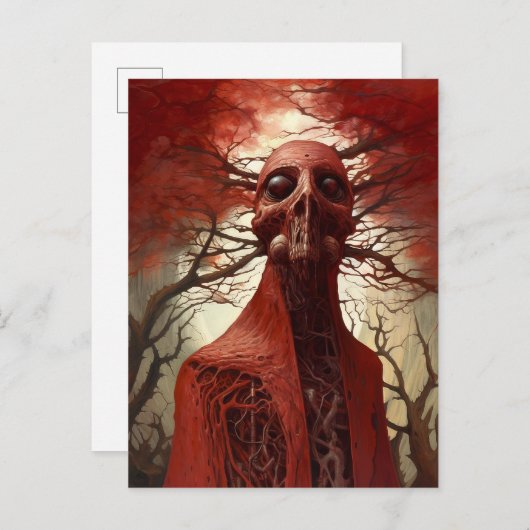 Alien Creature Sci-fi Horror Art Postkarte (Vorne/Hinten)