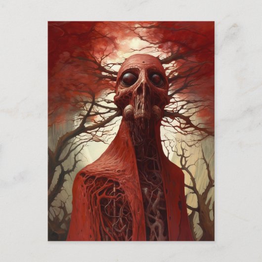 Alien Creature Sci-fi Horror Art Postkarte (Vorderseite)