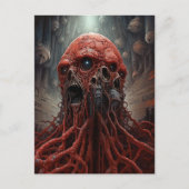 Alien Creature Sci-fi Horror Art Postkarte (Vorderseite)