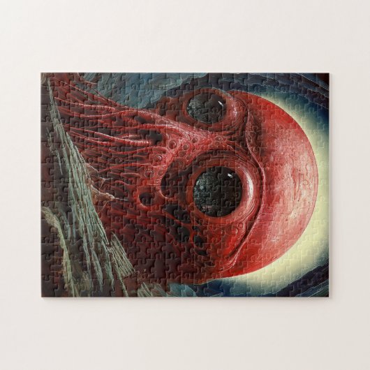 Alien Creature Sci-fi Horror Art Puzzle (Horizontal)