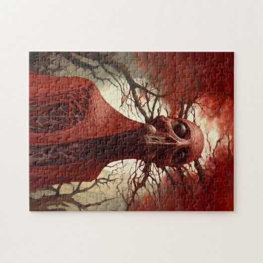 Alien Creature Sci-fi Horror Art Puzzle (Horizontal)