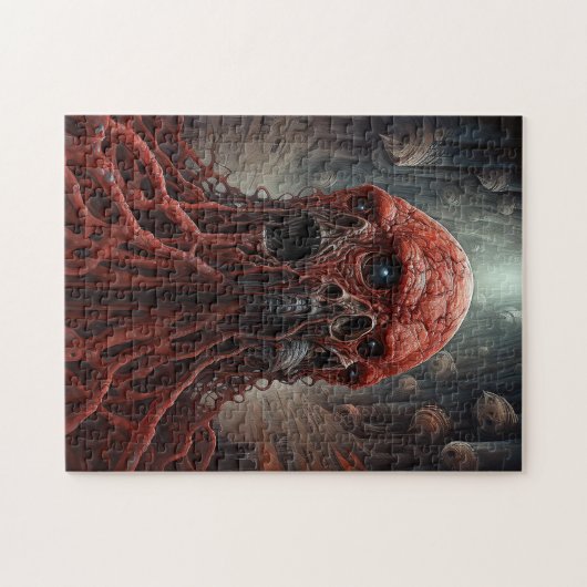Alien Creature Sci-fi Horror Art Puzzle (Horizontal)