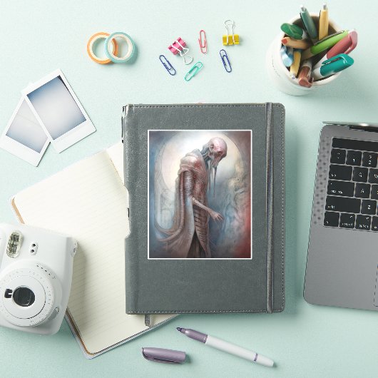 Alien Creature Science Fiction Aufkleber (iPad Hülle)