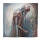 Alien Creature Science Fiction Fliese (Vorderseite)