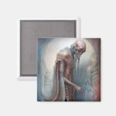 Alien Creature Science Fiction Magnet (Vorderseite/Rückseite)