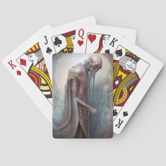 Alien Creature Science Fiction Spielkarten (Rückseite)