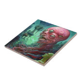 Alien Creature Surreal Horror Art Fliese (Seite)