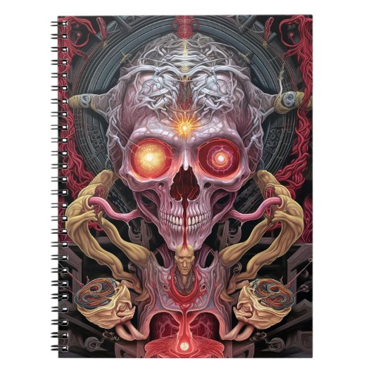 Alien Creature Surreal Horror Art Notizblock (Vorderseite)