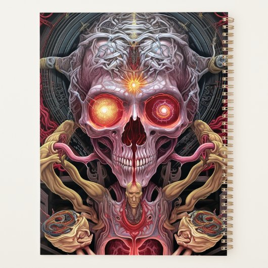 Alien Creature Surreal Horror Art Planer (Rückseite)