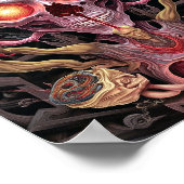 Alien Creature Surreal Horror Art Poster (Ecke)