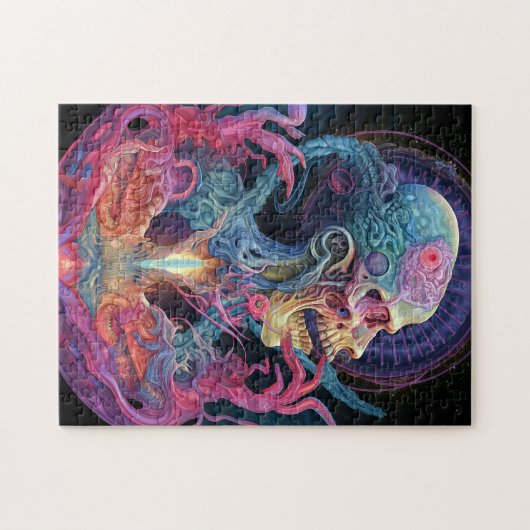 Alien Creature Surreal Horror Art Puzzle (Horizontal)