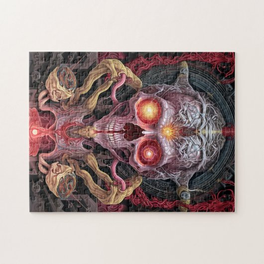 Alien Creature Surreal Horror Art Puzzle (Horizontal)