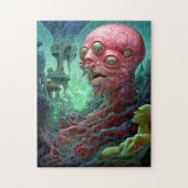 Alien Creature Surreal Horror Art Puzzle (Vertikal)