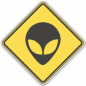 Alien Crossing Aufkleber (Vorderseite)
