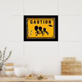 Alien Crossing Sign Poster (Küche)