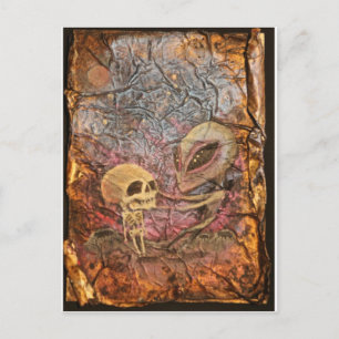 Alien Danse Macabre Postkarte