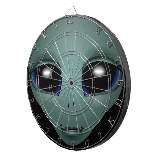 Alien Dartboard E.T. Coole Alien Gifts ET Dartboar Dartscheibe (Vorderseite rechts)