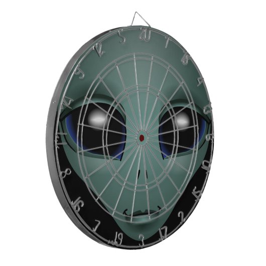 Alien Dartboard E.T. Coole Alien Gifts ET Dartboar Dartscheibe (Vorderseite Links)