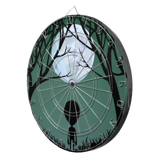 Alien Dartboard E.T. Coole Alien Gifts ET Dartboar Dartscheibe (Vorderseite rechts)