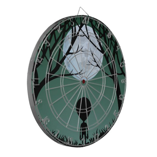 Alien Dartboard E.T. Coole Alien Gifts ET Dartboar Dartscheibe (Vorderseite Links)