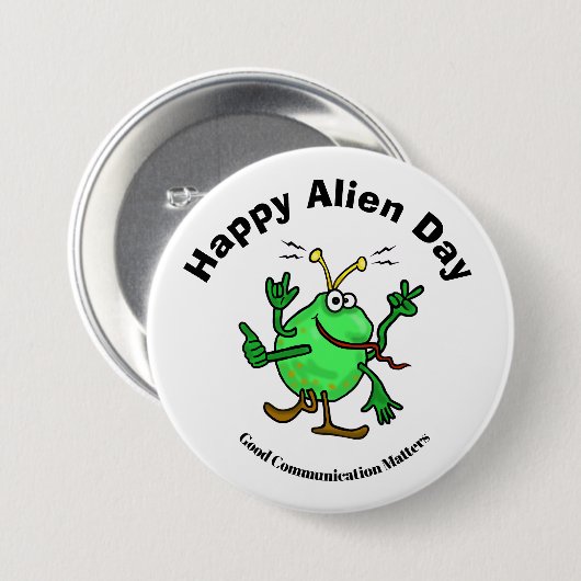 Alien Day Communication Button (Vorne & Hinten)