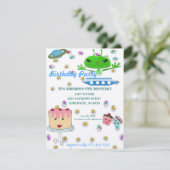 Alien Days Einladung Geburtstagsparty (Stehend Vorderseite)