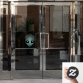 Alien Decal Custom Niedlich Alien Gray Window Clon Fensteraufkleber (Büro Tür)