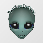 Alien Decal Custom Niedlich Alien Gray Window Clon Fensteraufkleber (Blatt)