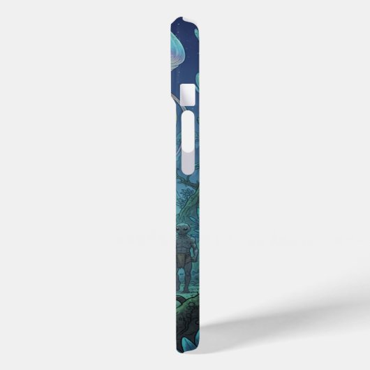 Alien Deep Sea Encounter Case-Mate iPhone Hülle (Rückseite / Links)