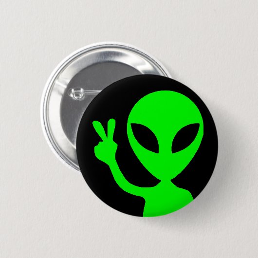 Alien der Friedenssicherung Button (Vorne & Hinten)