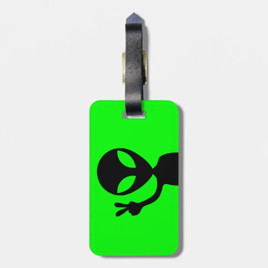 Alien der Friedenssicherung Gepäckanhänger (Rückseite vertikal)