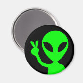 Alien der Friedenssicherung Magnet (Vorderseite/Rückseite)