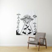 Alien der Kuh Wandteppich (Beispiel)