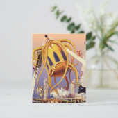 Alien der Vintagen Science Fiction (Stehend Vorderseite)