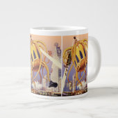 Alien der Vintagen Science Fiction Jumbo-Tasse (Vorderseite Rechts)
