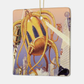 Alien der Vintagen Science Fiction Keramikornament (Links)