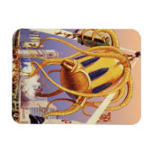 Alien der Vintagen Science Fiction Magnet (Horizontal)