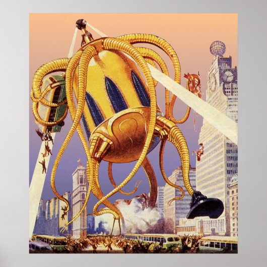 Alien der Vintagen Science Fiction Poster (Vorne)