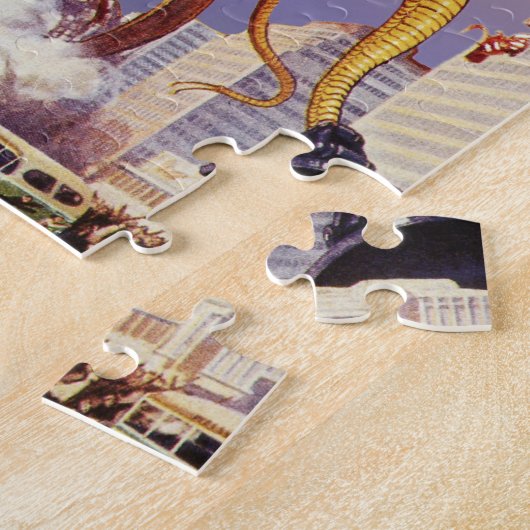 Alien der Vintagen Science Fiction Puzzle (Seite)