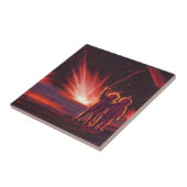 Alien der Vintagen Science Fiction Roter Planet Ex Fliese (Seite)