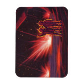 Alien der Vintagen Science Fiction Roter Planet Ex Magnet (Vertikal)