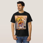 Alien der Vintagen Science Fiction T-Shirt (Vorne ganz)